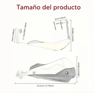 Cubremanetas Universal Rojo/Carbono