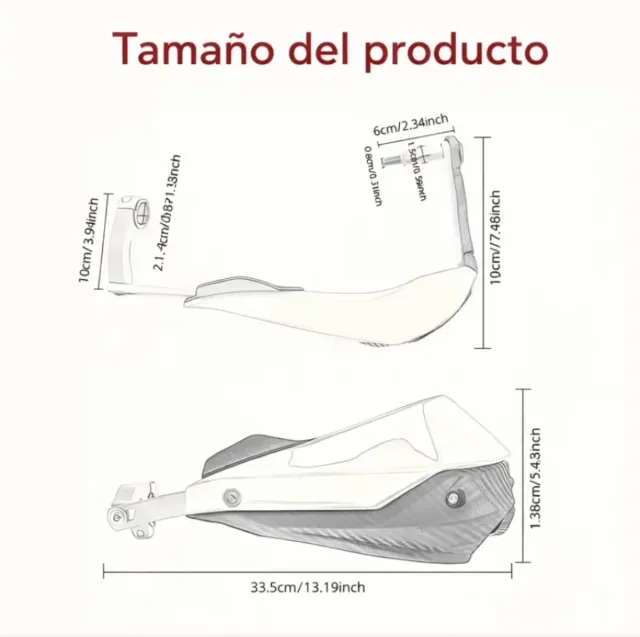 Cubremanetas Universal Rojo/Carbono
