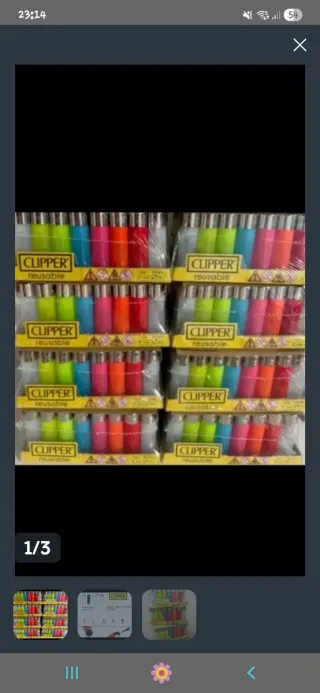 5 Scatole di Accendini Clipper (48 unità/scatola)