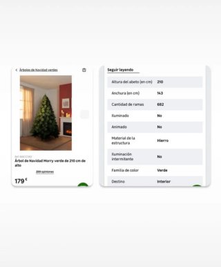 Árbol de Navidad 210 cm