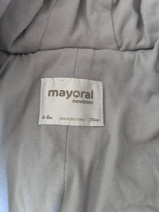 Buzo Mayoral Talla 70 (4-6 meses)