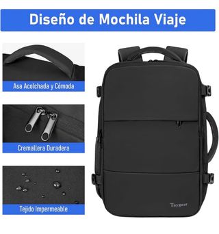 Mochila Taygeer Viaje Cabina Avion 40x30x20