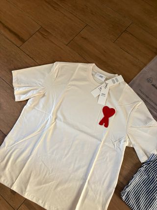Camiseta Ami Paris Beige XL