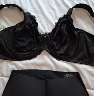 Conjunto Lencería Negro Talla M sin estrenar