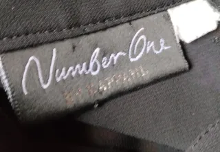 Camicia lunga nera trasparente