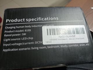 Kit 2 Candeeiros LED 5W c/ Sensor Movimento
