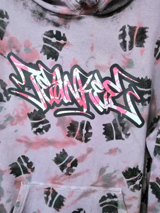 Sudadera Jeankee Camo Rose Custom Hoodie Talla L