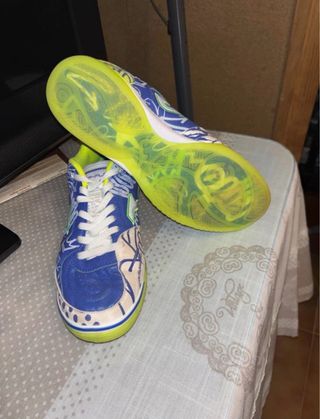 Zapatillas Fútbol Sala Joma Azul/Verde