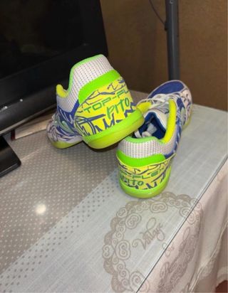 Zapatillas Fútbol Sala Joma Azul/Verde