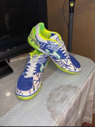 Zapatillas Fútbol Sala Joma Azul/Verde