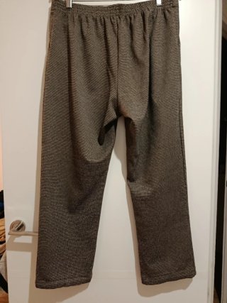 Pantalón mujer marrón y dorado