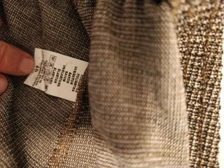 Pantalón mujer marrón y dorado