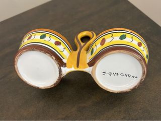Set Olio Aceto Ceramica Vintage Decorato