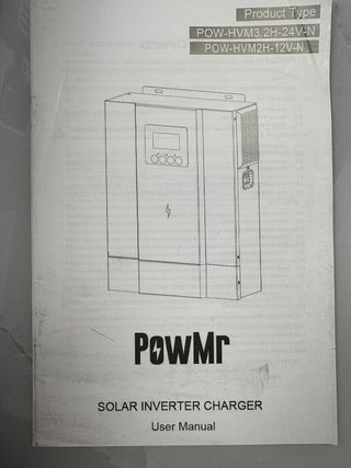 Inversor Solar Híbrido NUEVO 3200W 24V