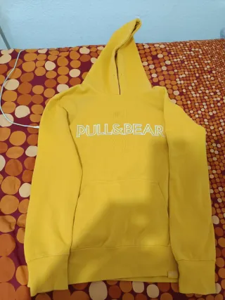 Sudadera Pull&Bear amarilla hombre