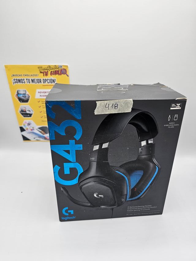 Logitech G432 Gaming Headset Azul/Negro