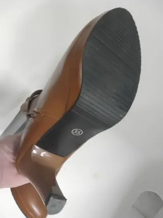 Botines marrones tacón