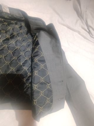 Traje corto campero gris