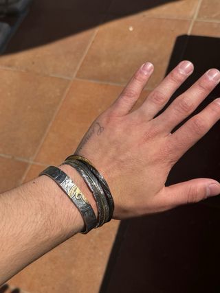 3 Brazaletes Acero Inoxidable