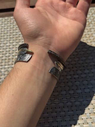 3 Brazaletes Acero Inoxidable