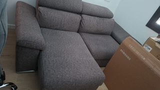 Sofá 2 plazas OkSofás gris tela