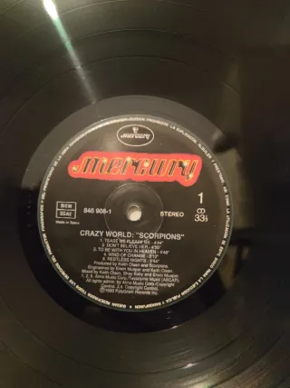 Scorpions Crazy World Vinilo LP