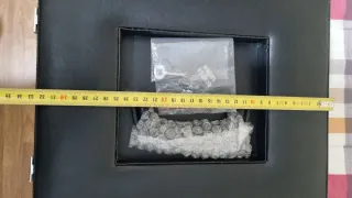 Maletín para monedas con bandejas