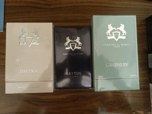 Lote de Parfums de Marley (Lyton, Greenly, Delina)