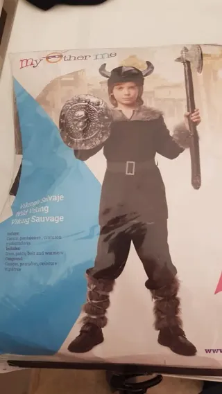 Disfraz Vikingo Niño Talla 5/6 años