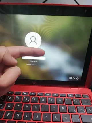 HP tablet Portátil Rojo