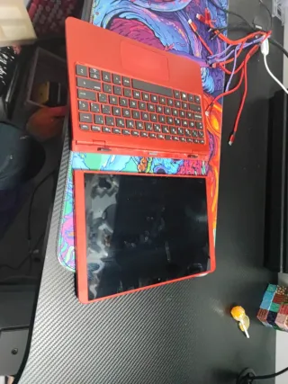 HP tablet Portátil Rojo