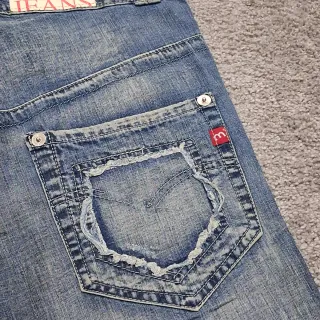 Y2K Baggy Jeans Donna Doppio Bottone Vintage 2000s