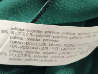 Blusa verde plisada manga larga