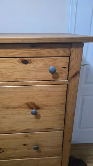 Cómoda Ikea Hemnes pino macizo (6 cajones)