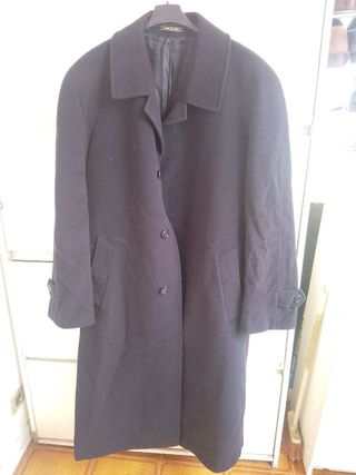 Cappotto Uomo Vintage Blu Revedi lana cashmere 50