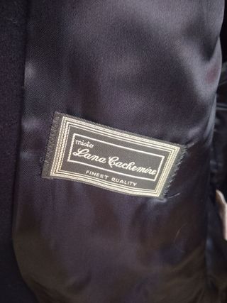 Cappotto Uomo Vintage Blu Revedi lana cashmere 50