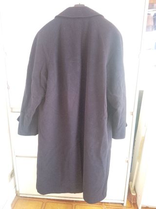 Cappotto Uomo Vintage Blu Revedi lana cashmere 50