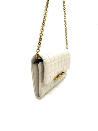 Bolso Saint Laurent Monogram Chain Wallet Beige