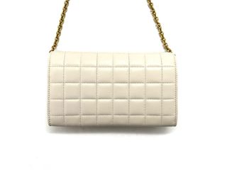 Bolso Saint Laurent Monogram Chain Wallet Beige