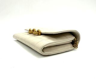 Bolso Saint Laurent Monogram Chain Wallet Beige