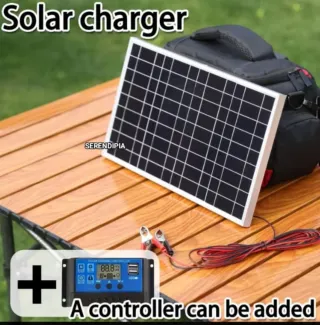 KIT SOLAR: PANEL SOLAR Y CONTROLADOR DE CARGA