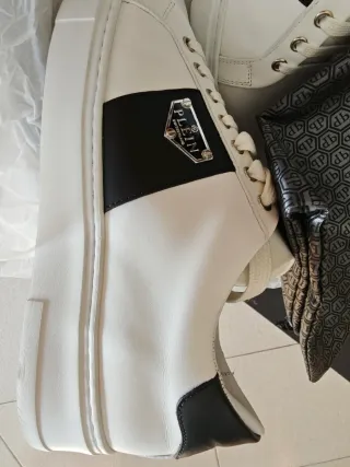 Zapatillas Philipp Plein Blancas y Negras