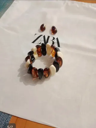 Pulsera y pendientes Zara