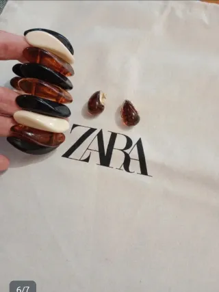 Pulsera y pendientes Zara