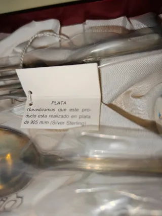 Plata de ley.Juego cubiertos infantil 925