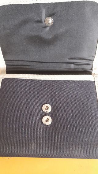 Cartera Keeper Negra y Beige