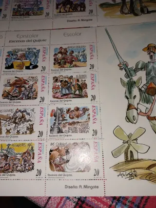 Hoja Sellos España 1998 - Escenas del Quijote