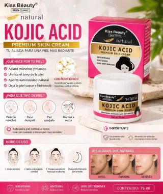 Kiss Beauty Crema Facial Kojic Acid 75ml