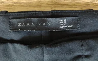 Pantalón vestir Zara Man Negro + Pantalón Corto