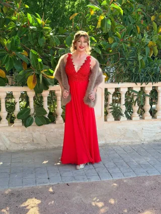 Vestido Rojo Diva Fashion Boda